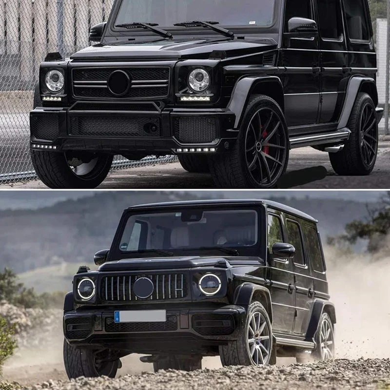 Автомобильные глянцевые черные передние указатели поворота для Mercedes Benz W463 G Class