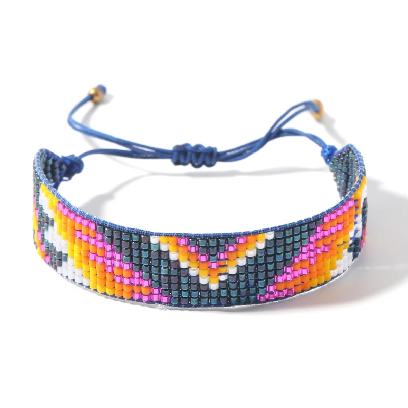 

YAUKIA MIYUKI Beads Bracelets Bohemian Handmade Woven Multicolor Bileklik For Women Armband Pulseras Mujer Moda Simple Jewelry
