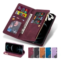 phone cover for xiaomi 10t redmi 10 9t k40 k30s 9a 9i 9at note 9 10 pro 5g 4g 10s 10t 9s multifunction zipper purse wallet case