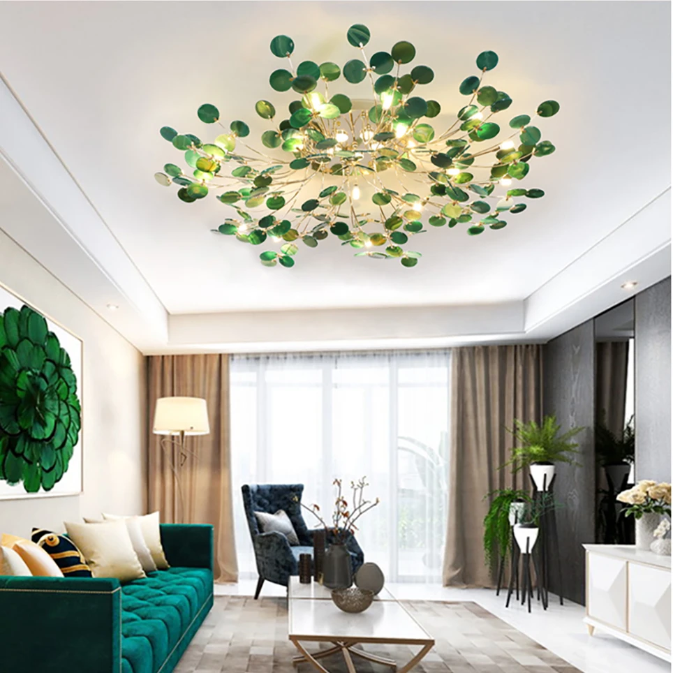 

Nordic Color Agate Branch Ceiling Lights for Living Room Bedroom Home Decoration Natural Carnelian Ceiling Lamp Indoor Lighting