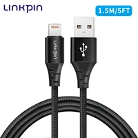 linkpin mfi usb cable for iphone 11 pro x xs 8 2 4a fast charging lightning data charge cord mobile phone