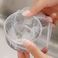100pcs sink filter mesh kitchen trash bag prevent the sink from clogging filter bag for bathroom strainer rubbish bag