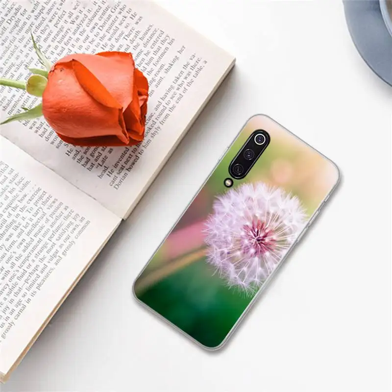 

Dandelion Ink Drawing flower Phone Case For Xiaomi Redmi note 7 8 9 A t k30 max3 9 s 10 pro lite
