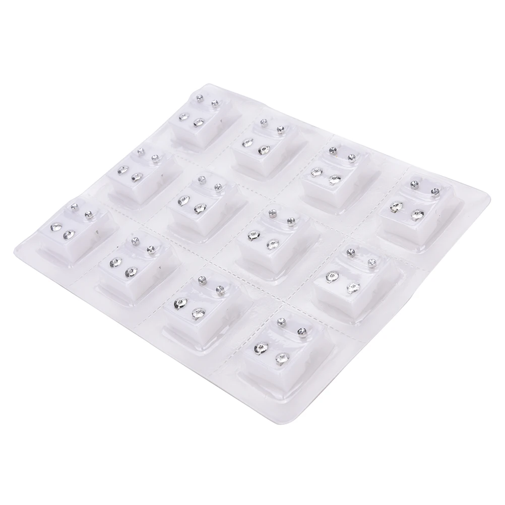 12 пар Одноразовые безопасные женские серьги из медицинского стального сплава