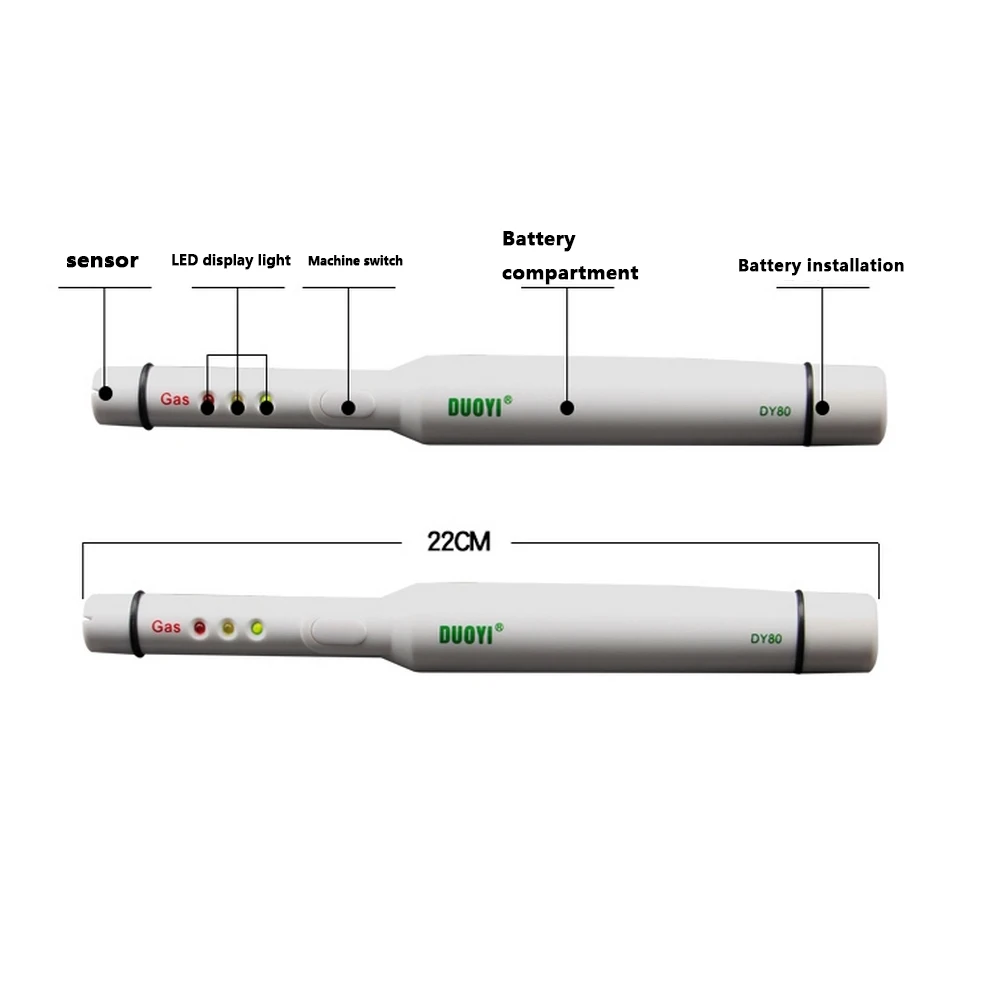 Портативный детектор утечки газа горючий LPG природного сигнализация Звуковой