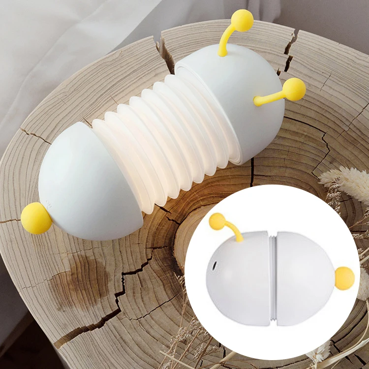 

Magnetic Suction Caterpillar LED Night Light Folding Led Lamp Children Kids Baby Cartoon Toy Gifts Home Decoration Table Lamp