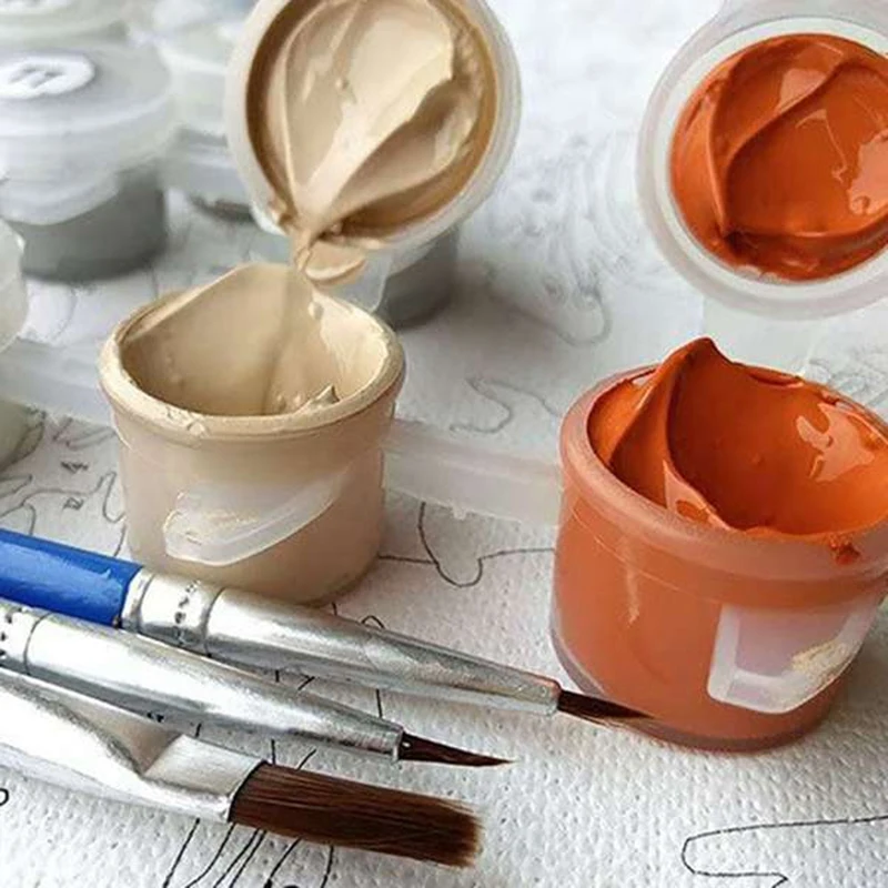 Наборы для рисования по номерам взрослых DIY Рисование на холсте краска