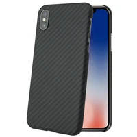 luxury ultra thin non slip real aramid carbon fiber case for iphone xs business cover case aramid shell