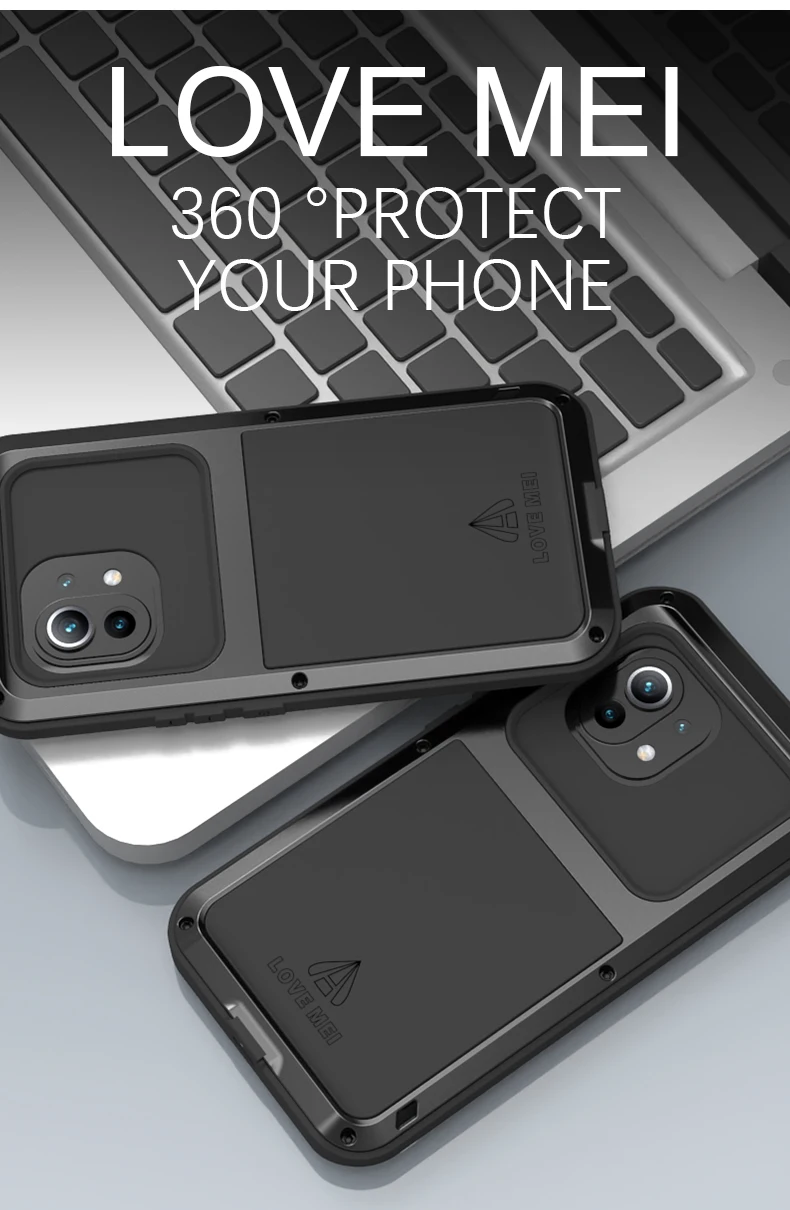 

Алюминиевый металлический чехол для Xiaomi Mi 11 Gorilla Glass Cover мощный защитный противоударный водонепроницаемый чехол для Xiaomi 11 5G Capa