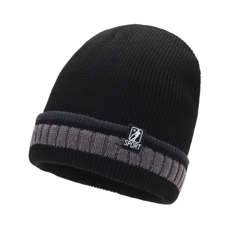 Стрейч трикотажные Skullies Bonnet модная шапочка с плюшевой подкладкой для сноуборда