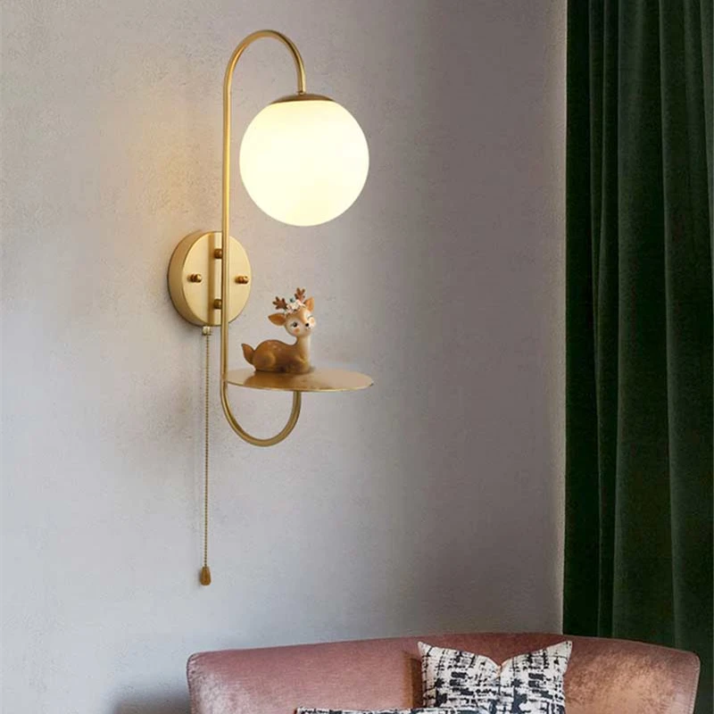 (Без источника E27) современный настенный светильник стеклянный светодиодный для