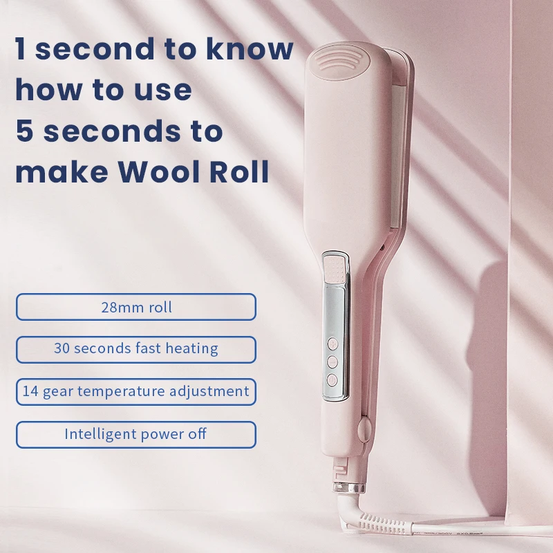 Щипцы для завивки волос MsWing керамическая плойка с двумя трубками 28 мм 2 бочонка