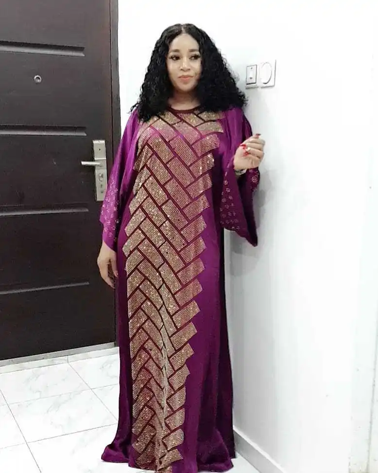 

Женское платье большого размера Африканское платье Boubou, Африканское платье для женщин свободного размера с вышивкой, длинное Африканское п...