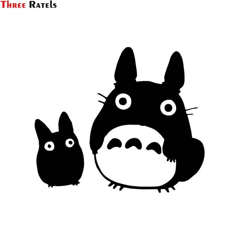 

Three Ratels FD36 Totoro Kawaii Animal Cartoon Car Sticker Window Wall Laptop Notebook Stickers Home Kid's Room Decal