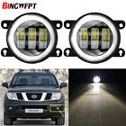 Светодиодные противотуманные фары для Nissan Navara D40 2004-2015, противотуманные фары на передний бампер автомобиля, дневные ходовые огни 12 В, Pixo UA0 Хэтчбек 2009-2013