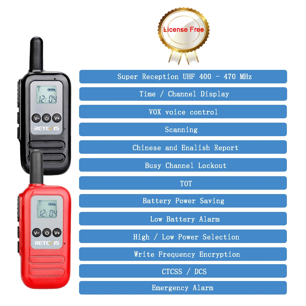 2 шт. RETEVIS RT65/665 мини рация UHF PMR/FRS Радио рация VOX TOT Scan двухстороннее радио Портативная радиостанция
