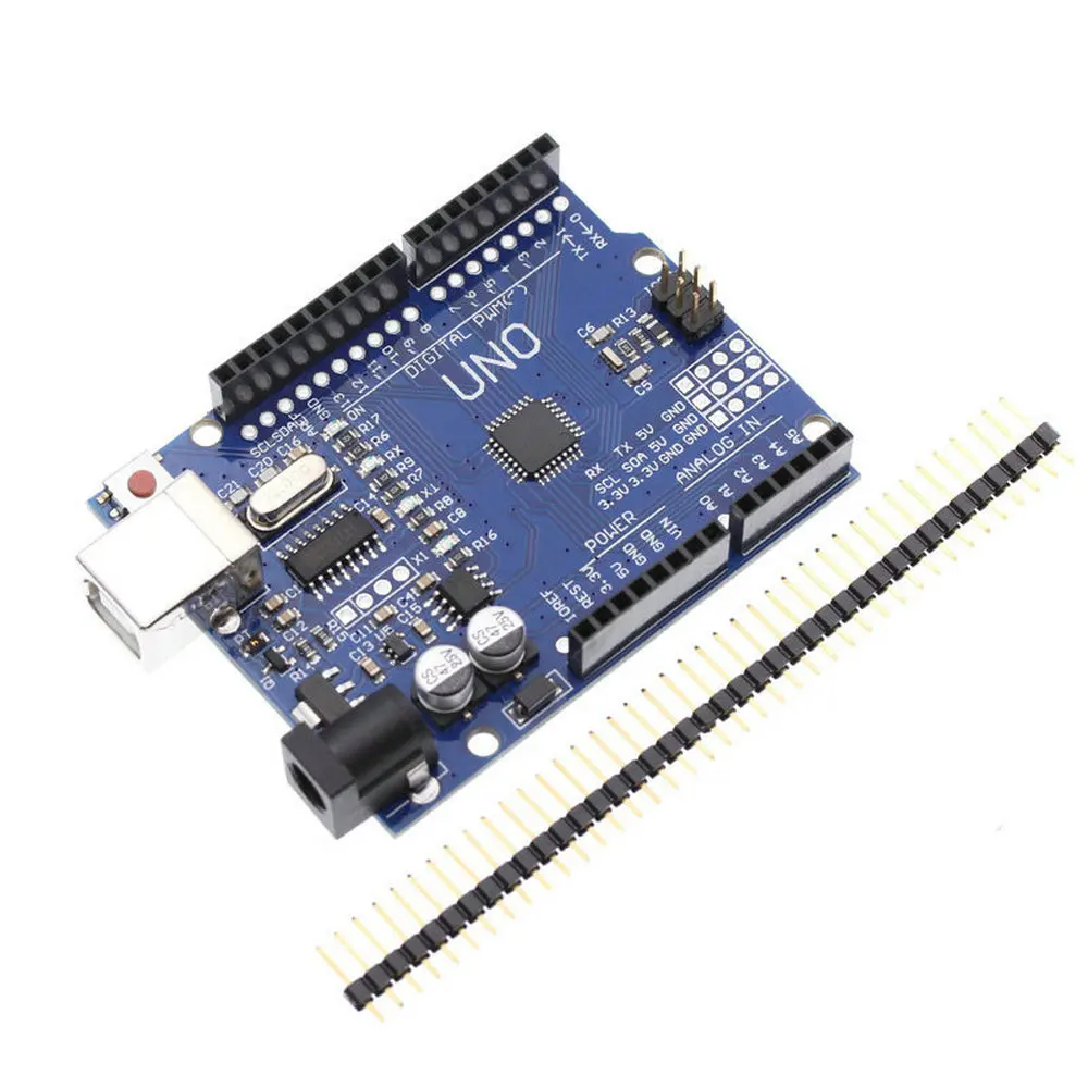 Макетная плата UNO R3 MEGA328P CH340G чип 16 МГц для arduino с USB кабелем совместим MEGA 2560 R3|Детали