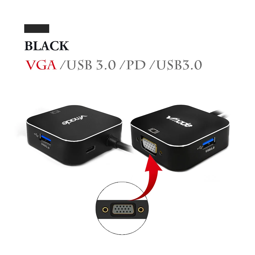 vmade cb192 vga тип c док станция usb c концент