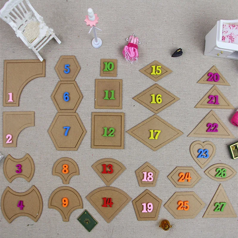 1 Набор = 50 шт высокого качества акриловые Смешанные Шаблоны пэчворк 54