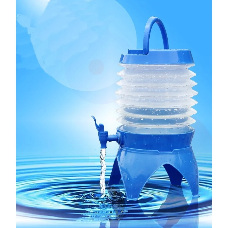 

Water Container Foldable Bag Bottle Carrier Soft Flask Tank with Tap Flask Camping Car Supplies For Outdoor Picnic Recreation