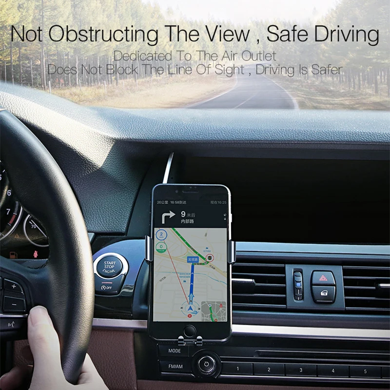 Универсальный гравитационный металлический Автомобильный держатель для