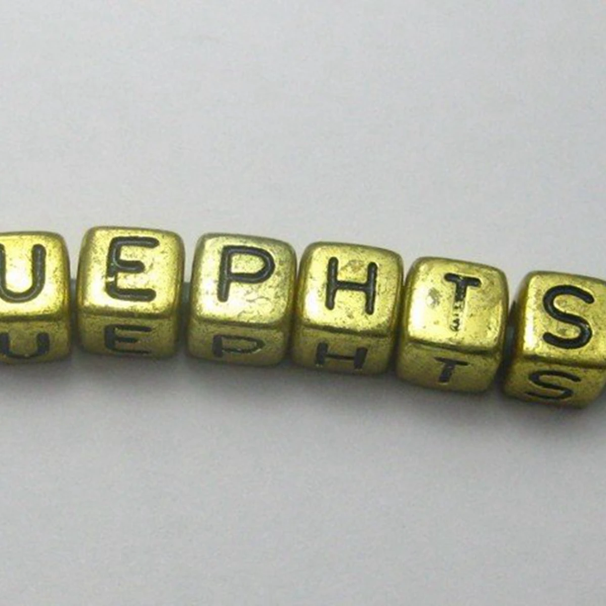 250 Ассорти золотой металлик акрил алфавит буквы куб пони бусины 6х6 мм|beads bulk|beads