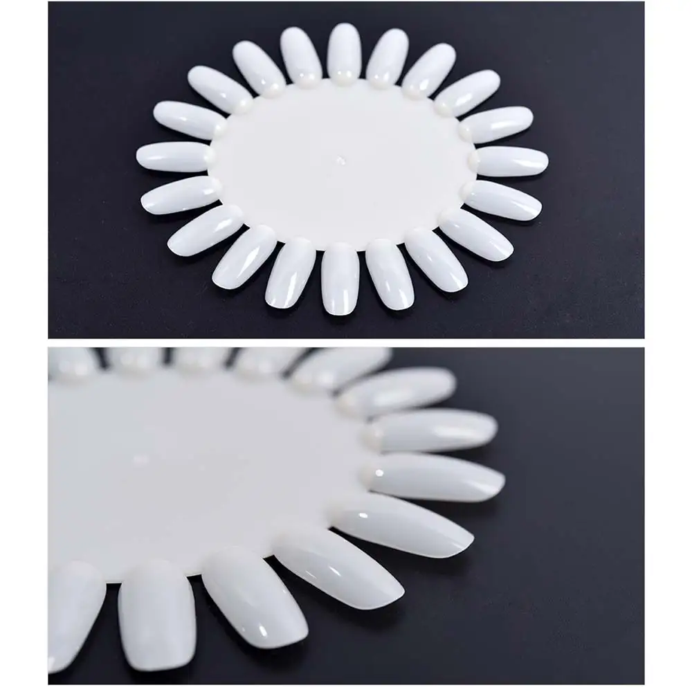 KADS 1 шт. Овальный График Дисплея Искусства Ногтя Природный Колеса 20 Советы