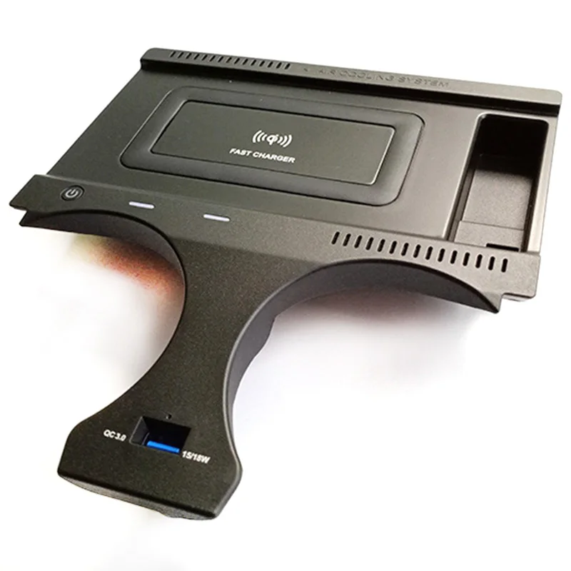 Автомобильное беспроводное зарядное устройство QI 10 Вт зарядная пластина для