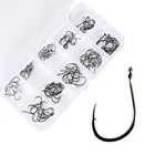 100 шт. набор рыболовных крючков углеродистая сталь круглый рыболовный крючок для ловли нахлыстом Jip Зазубренные крючки для карпа аксессуары для морских снастей