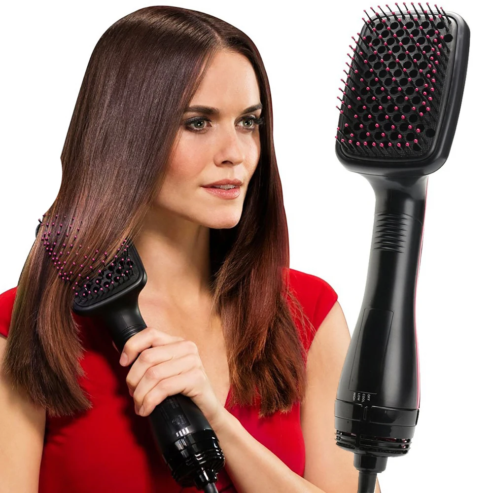 

Горячий воздух кисть холодным воздухом 2020 новые гребень для волос фен для волос щипцы для завивки волос вращающиеся щетки фен Pro 2 в 1