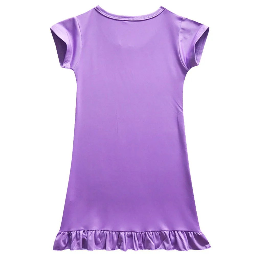 Платье с троллями для маленьких девочек вечерние платья из шелка Маком детская