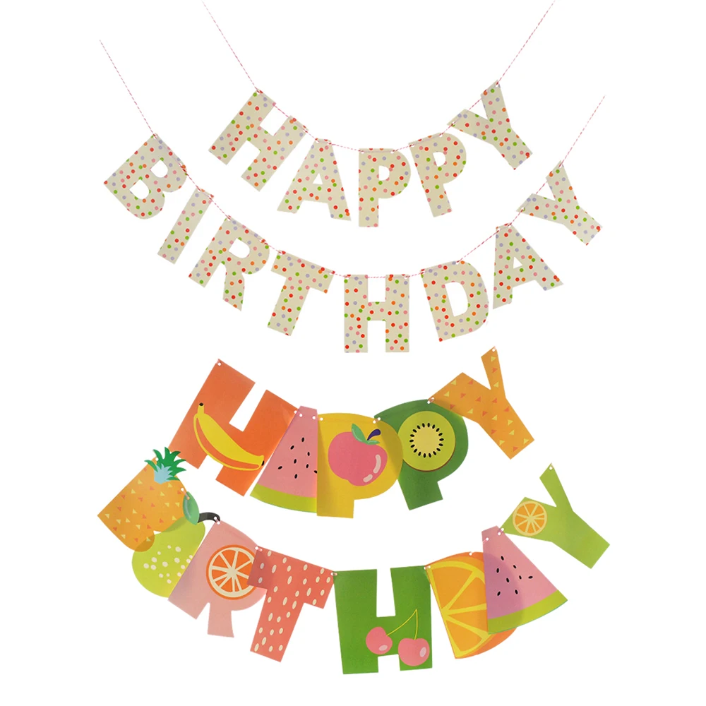 Новый стиль 2019 флаги с фруктами для вечевечерние НКИ аксессуары в честь Дня