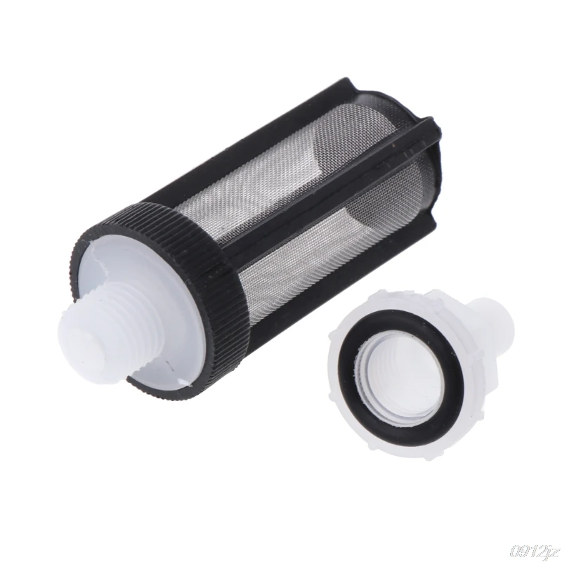 Пластиковый черный фильтр с прямой головкой для водяного насоса садового