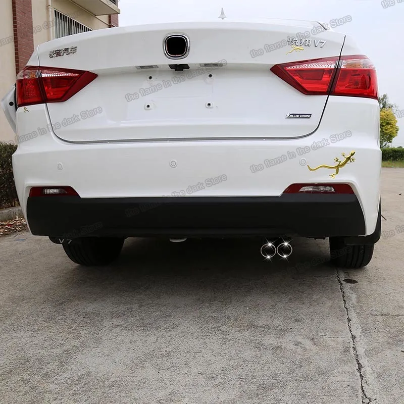 Автомобильная выхлопная труба из нержавеющей стали Lsrtw2017 две трубы для Changan Alsvin V7