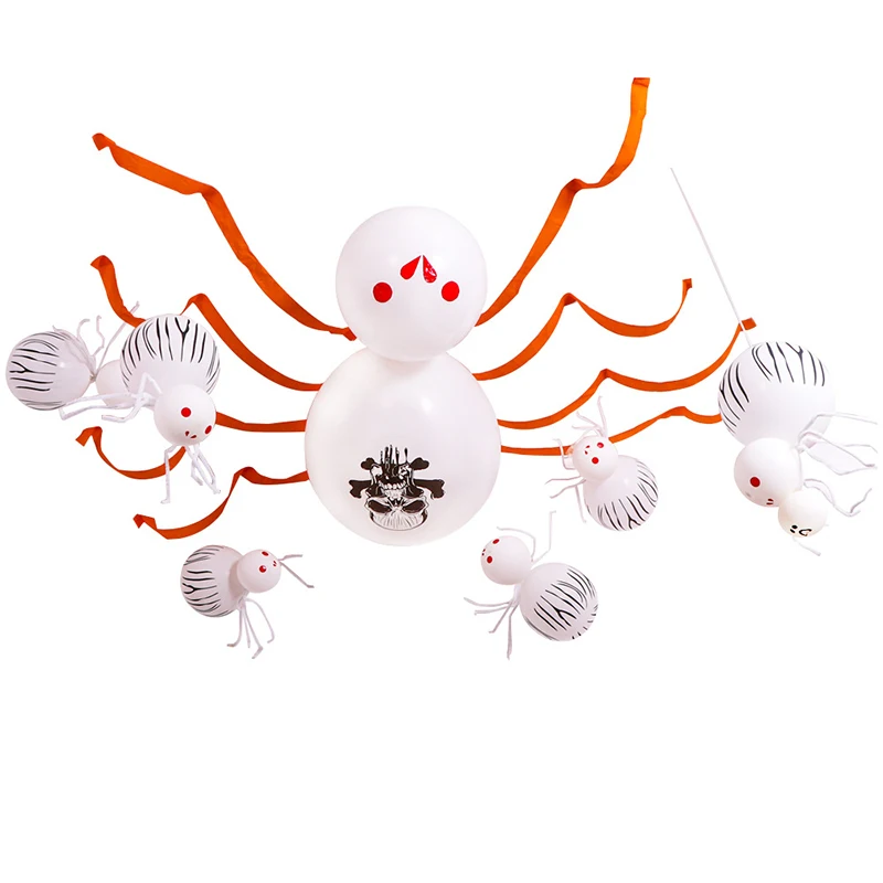 

Halloween Decor Big Black and White Style Latex Spider Balloon For Home Party Birthday Halloween Easter Decorations Supplies