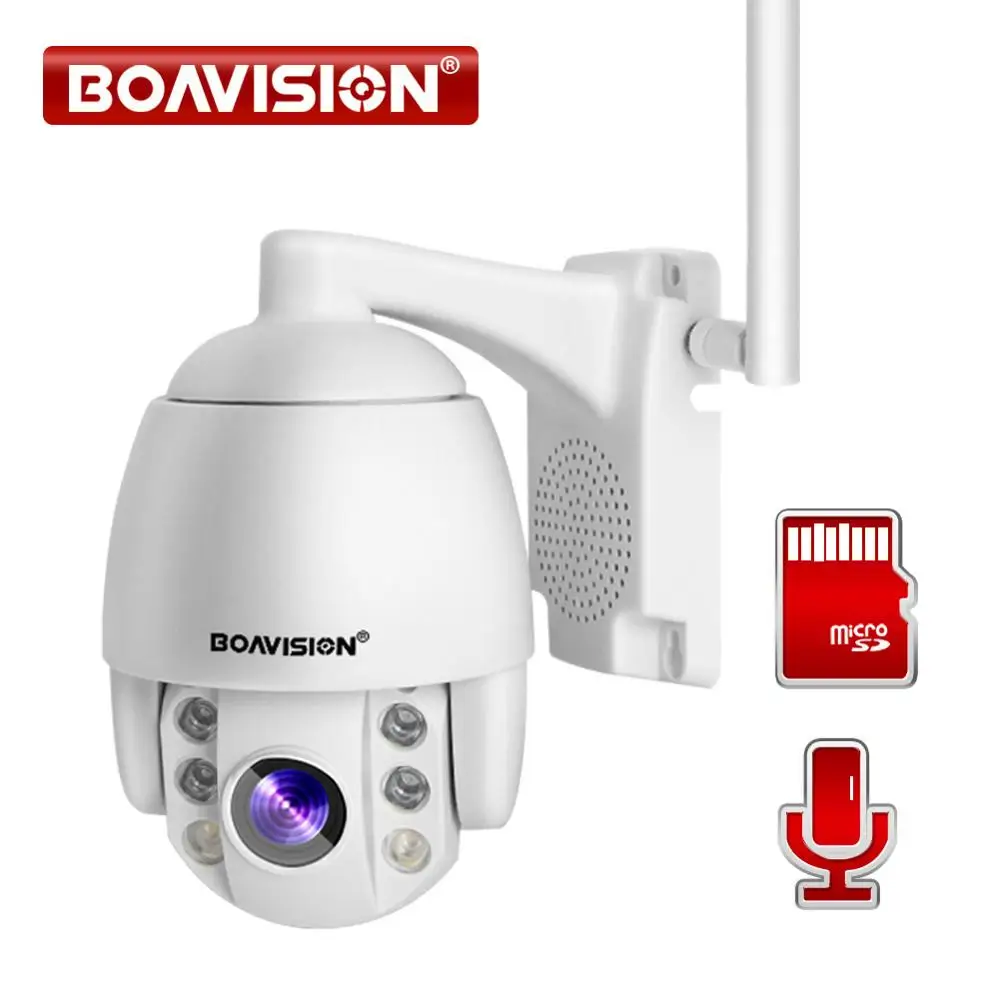 HD 1080P Супер Мини PTZ WIFI IP камера наружная 2MP скоростная купольная 4 мм Фиксированная