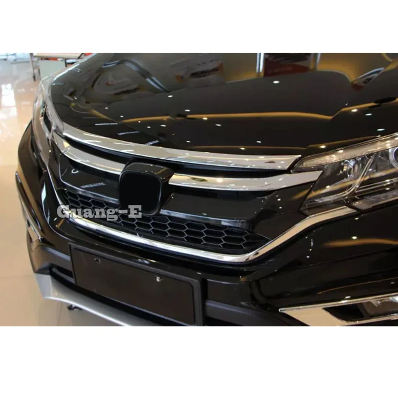 1 шт. передняя решетка радиатора для Honda CRV бампер двигатель ABS хром отделка сетка