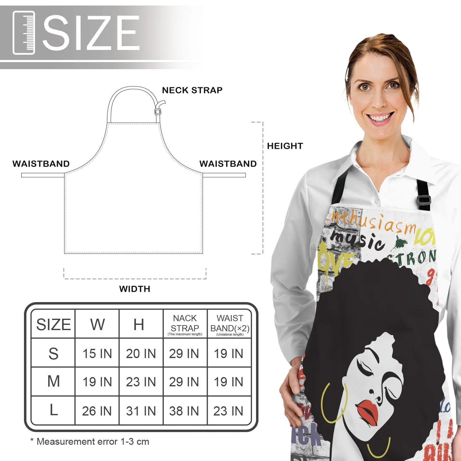 Кухонный Фартук черная девушка я королева граффити сексуальные губы