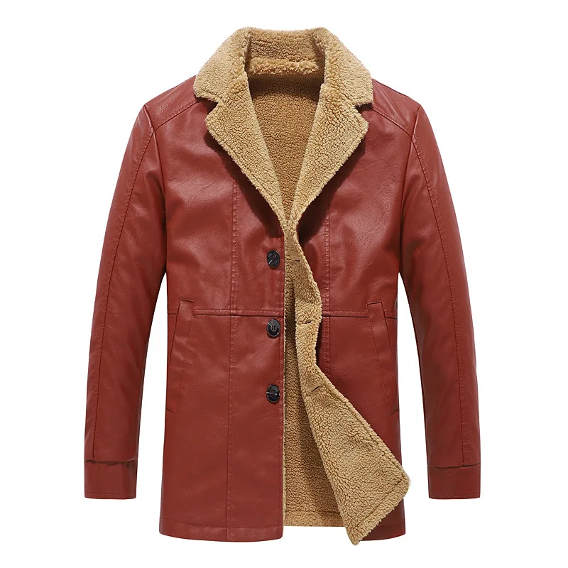 

Mens Outwear Fur Stand Collar Jackets Clothing Winter Men's Wool Jackets Casual Man Fleece Warm Windbreaker Blends Coats