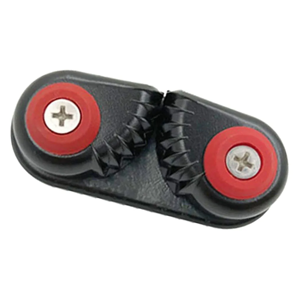 

1Pcs Black New Anodized Aluminium Boat Marine Sailing Cam Cleat Rope Cleat