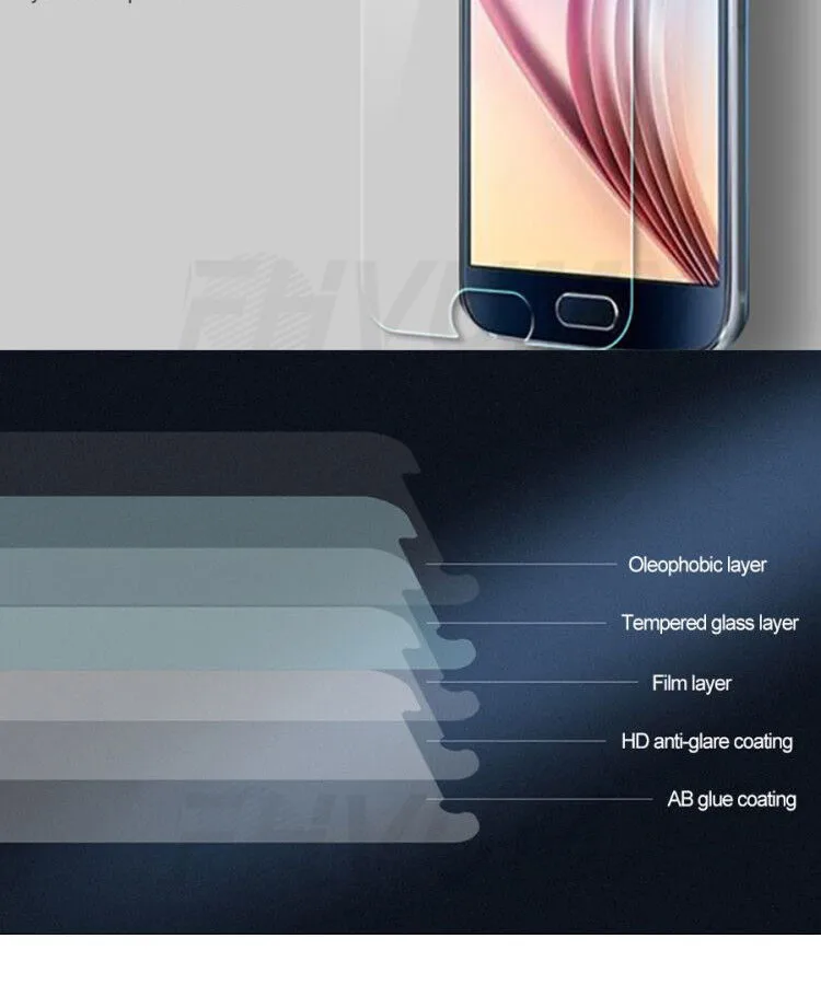 С уровнем твердости 9H закаленное Стекло для samsung Galaxy Note 4/Note 5 S5 S6 S7 Экран протектор A3 A5 A7 J3 J5 J7 Note 2 3 защитный Стекло пленка