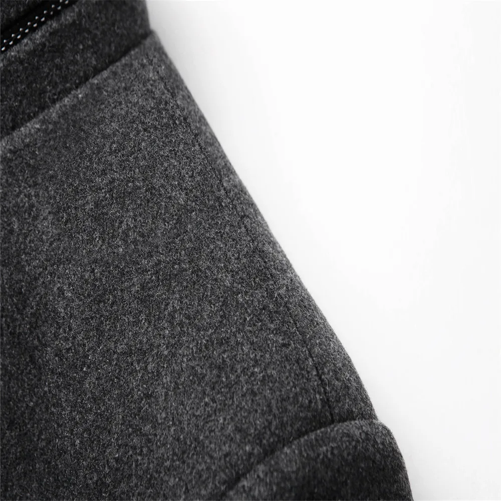 Men's Tweed Coat,Men's Trench Coat Jacket,Middle-aged Dad's Coat,collar Tweed Coat,Middle-aged and Old Wool Coat,Tweed Coat Men