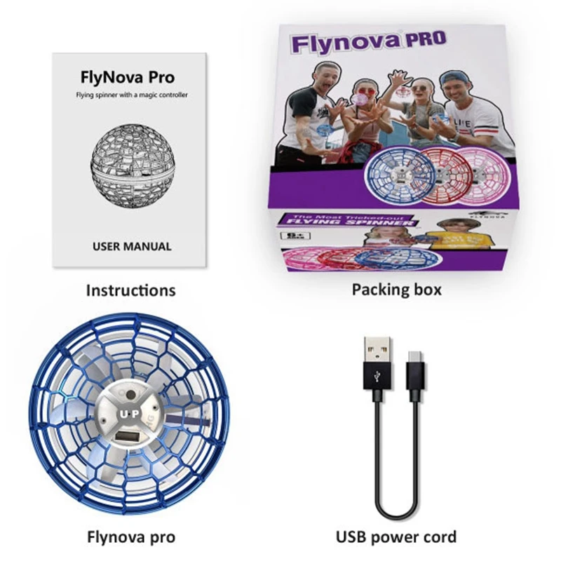 

FlyNova Pro Flying Toys UFO Drone Hand Controlled Mini for Garden