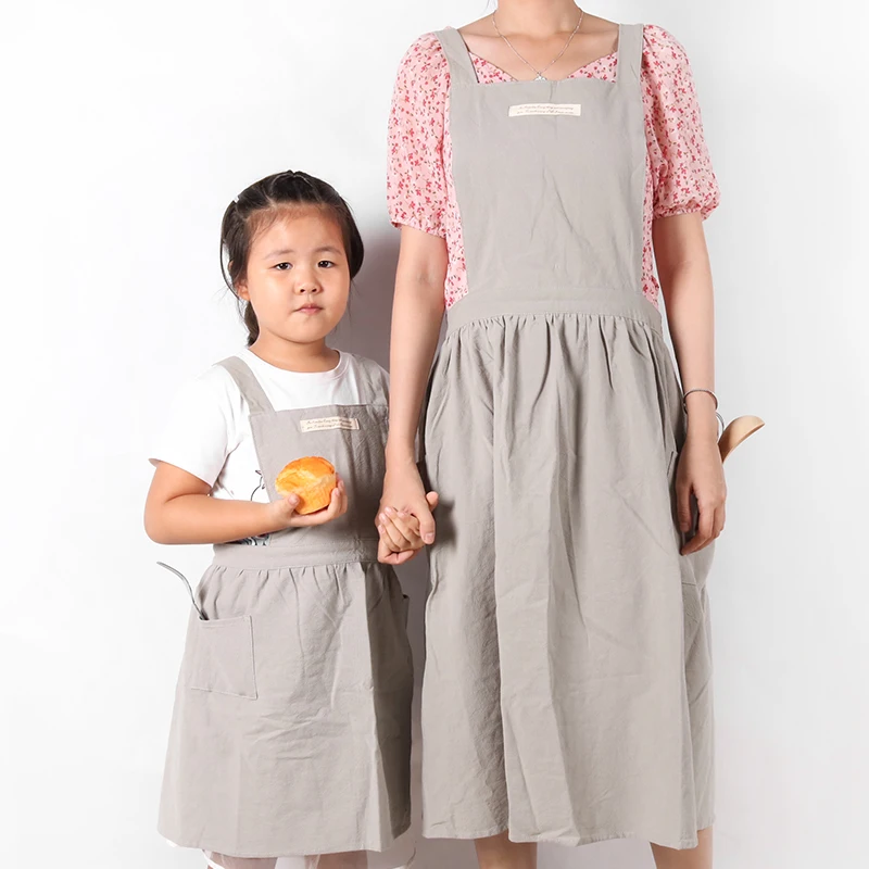 WEEYI стильный семейный Детская Женская рабочая Кухонный Фартук платья для женщин