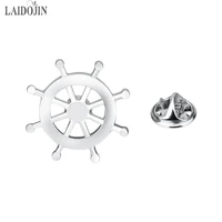 laidojin fashion new anchor metal enamel brooch pin lapel badge for wedding party mens elegant shirt brooch jewelry