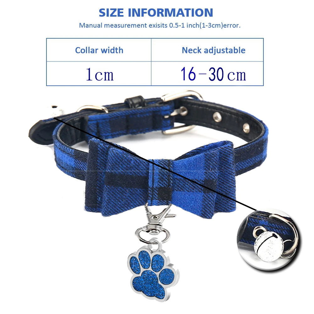 Blue Knot Cat Collar Персонализированный ошейник для кошек с колокольчиком, Заказные ошейники для кошек, котенок, щенок, ID, именной ошейник для кошек, ожерелье для маленьких питомцев MP0102 - Цвет: Blue Knot Cat Collar