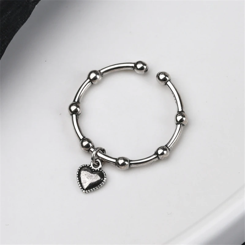 Лидер продаж Винтажное кольцо в форме сердца из бисера готическом стиле