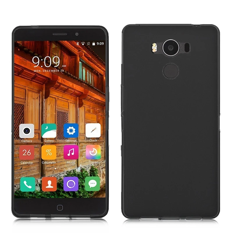 Высококачественный Гладкий ТПУ чехол-накладка защитный чехол для Elephone P9000 черный