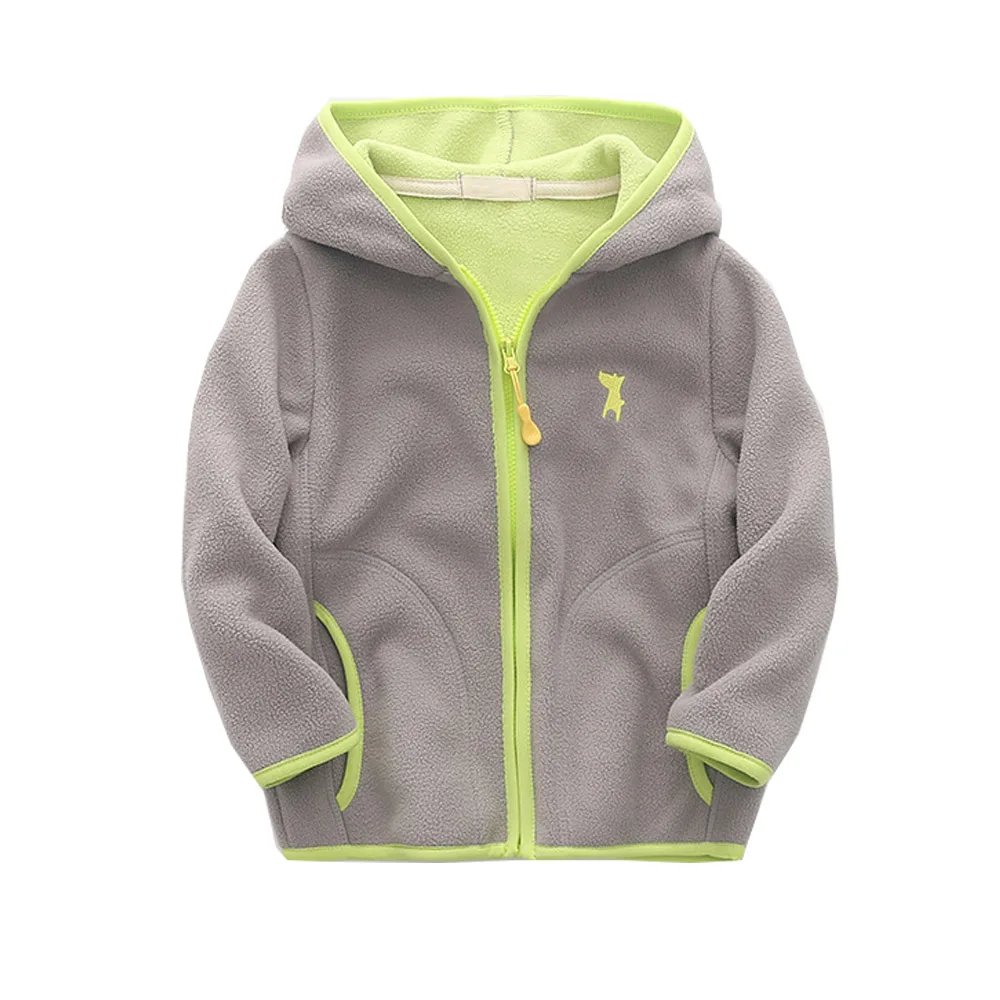 Куртки для мальчиков детские пальто на молнии девочек уличные куртки с капюшоном