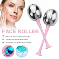2pcs ice globes facial roller cold face massager for removing fine lines puffiness wrinkles face massage tools fast delivery